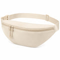 G¨¹rteltasche 30 cm Kunstfaser Beige mit Doppelrei?verschluss f¨¹r Alltag