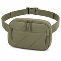 H¨¹fttasche 25 x 15 x 6 cm olivgr¨¹n Textil mit Rei?verschluss f¨¹r Alltag