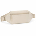 H¨¹fttasche 31 x 8 x 16 cm aus Textil in Beige mit verstellbarem Gurt