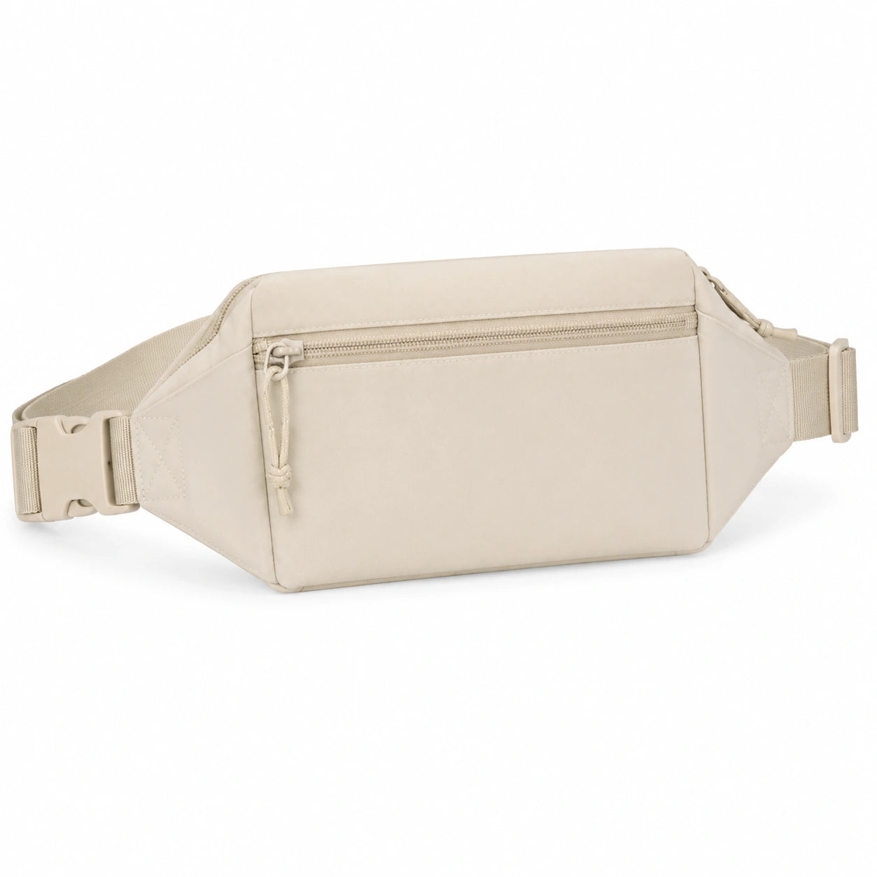H¨¹fttasche 31 x 8 x 16 cm aus Textil in Beige mit verstellbarem Gurt