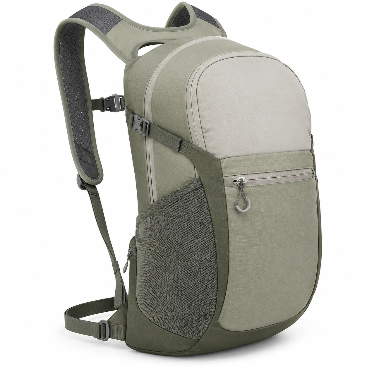 Rucksack 20 L aus Synthetik Olivgr¨¹n Grau mit gepolsterten Tr?gern
