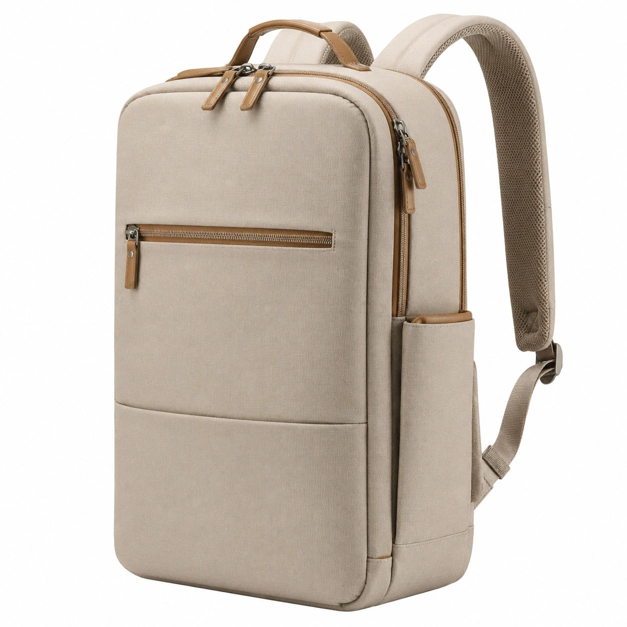 Rucksack 30 x 15 x 42 cm aus Polyester in Beige f¨¹r Arbeit und Alltag
